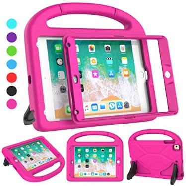 Imagem de SUPLIK Capa infantil para iPad mini 4/5 (7,9 polegadas), protetor de tela integrado, durável, à prova de choque, capa protetora com alça para Apple iPad mini de 7,9 polegadas 4ª/5ª geração, rosa