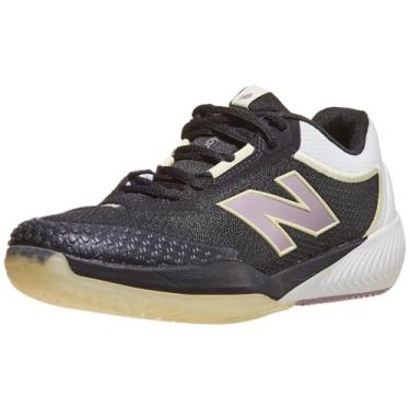 Imagem de New Balance Tênis feminino FuelCell 996 V6, Preto/Branco/Luz Ambiente, 11 Wide
