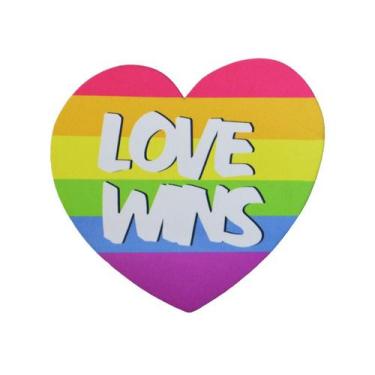 Imagem de Mousepad / Imã Decorativo ColorFun Love Wins - Reliza