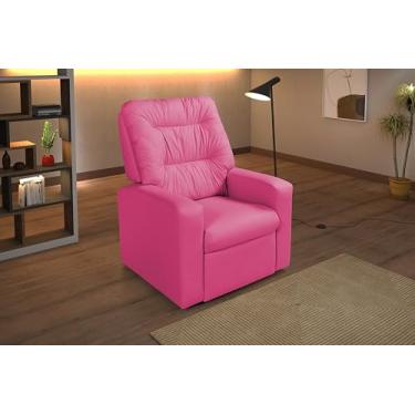 Imagem de Poltrona Paris Reclinavel Estrutura Reforçada em Madeira Maciça Corano Pink