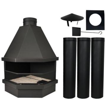 Imagem de Lareira clássica de canto - tr1555 - TRANSFOR