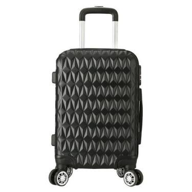 Imagem de Mala de Bordo Viagem Pequena P Em Abs  Padrão Anac C/ 4 Rodinhas 360º 