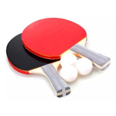 Imagem de Kit 2 Raquetes Ping Pong 3 Bolinhas Com Bolsa - DM Sportes - Dm Toys