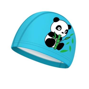 Imagem de Touca De Natação Infantil Profissional Panda - Hero Band, Panda azul p
