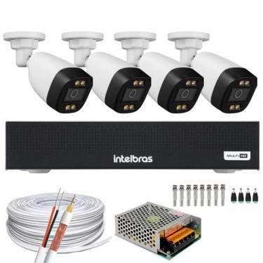 Imagem de Kit Dvr Intelbras 4 Canais Mhdx 1004-c 4 Câmeras Coloridas