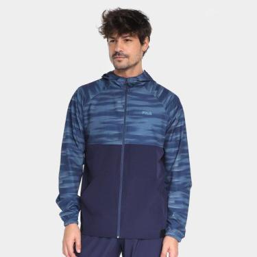 Imagem de Jaqueta Corta Vento Fila Sport Masculina, Azul escuro, P