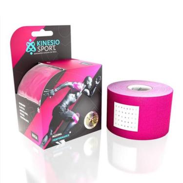 Imagem de Bandagem Elástica Adesiva Rolo 5cm X 5m KinesioSport, Rosa
