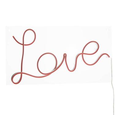Imagem de Painel Luminoso Vintage LOVE - Neon LED Vermelho - Trybo 