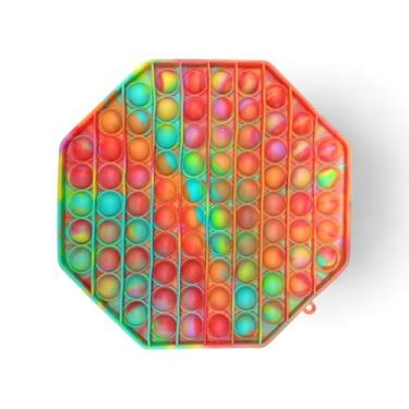 Imagem de Brinquedo Pop It Fidget Toy Anti Stress Sensorial Aumenta Criatividade Grande Coloridos (PP38058)