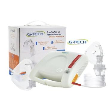Imagem de Inalador e Nebulizador G-Tech Nebcom V Bivolt Branco, Bivolt