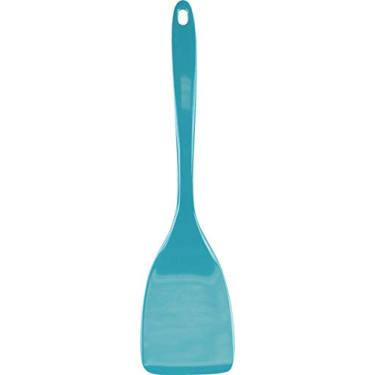 Imagem de Espátula, espátula para panelas antiaderentes, resistente ao calor, utensílio de melamina livre de BPA com alça ergonômica, fliper, 28 cm, turquesa