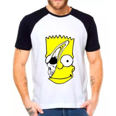 Imagem de Camiseta bart simpsons desenho masculina21 - DESIGN CAMISETAS, Raglan,