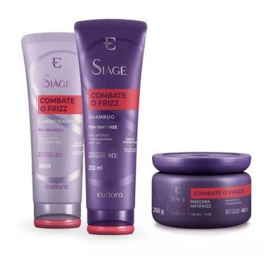 Imagem de Kit Shampoo + Condicionador + Mascara - EUDORA, Combate ao Frizz
