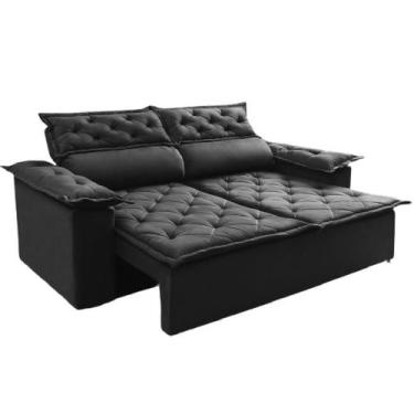 Imagem de Sofá Top Compact 150 cm Retrátil e Reclinável com Molas Espirais Suede