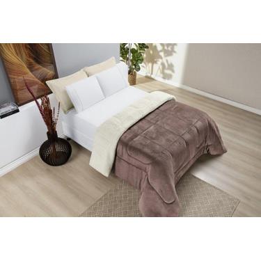 Imagem de Coberdrom Sherpa Manta Soft Everest Casal Varias Cores Verde, Cinza,Ca