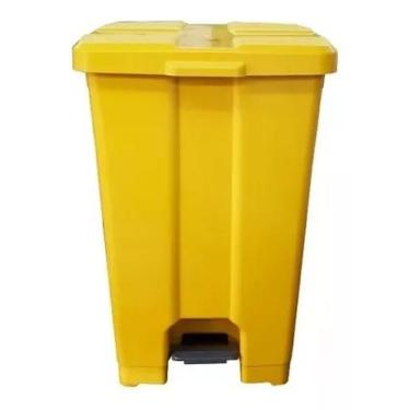 Imagem de Cesto C/ Pedal Plástico 30l Várias Cores Coleta Seletiva Jsn SEM ADESI