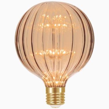 Imagem de Lâmpada Grande Led G125 2w Vintage Fireworks Âmbar Bivolt - Taschibra
