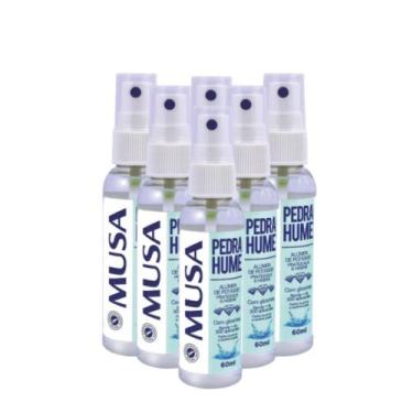 Imagem de Kit C/ 6 Pedra Hume Musa 60 ml cada Antiséptico - Não informado