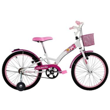 Imagem de Bicicleta Infantil Aro 20 + Rodinha Feminina Passeio - Dalannio Bike, 