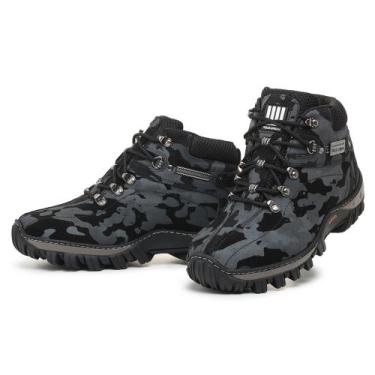 Imagem de Bota Coturno em Couro Polo Urban com Cadarço Costura Manual e Sola Rob