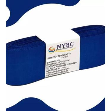 Imagem de Fita Gorgurão Artesanato Laço 10m 22mm Cores Variadas Nybc, Azul Royal