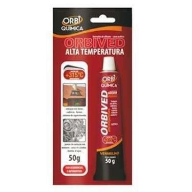 Imagem de Silicone Alta Temperatura Orbived 50g Vermelho - Eletronica Castro