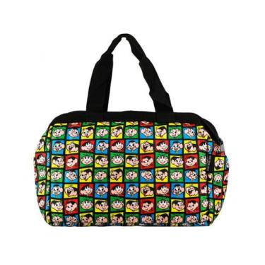 Imagem de Bolsa Térmica Lancheira Rostos Coloridos 24x14x34cm Turma Da Mônica - 
