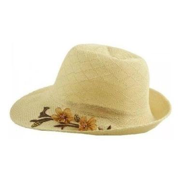 Imagem de 20 X Chapéu Feminino Com Flor Decoradas Praia Verão Viseira - oem, 6-9