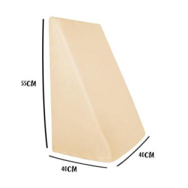 Imagem de Capa para Triângulo Suave Encosto 55x40x40cm 100% Algodão Cru Arrumadi