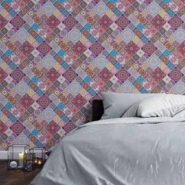 Imagem de Papel de Parede Adesivo Mandala Geométrico N03150 0,58X2,5M - Adesivo 