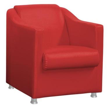 Imagem de Poltrona Decorativa Tilla Sala E Escritório Cor Vermelho - Nerosinteri