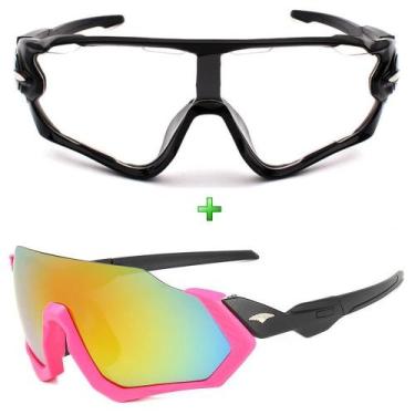 Imagem de Óculos Ciclismo Feminino Espelhado Sol + Noite Transparente - ESPORTIV