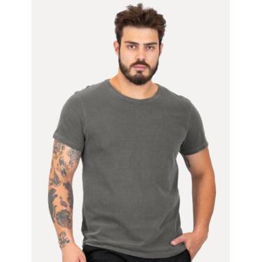 Imagem de Camiseta Reserva Masculina Lisa Back Woodpecker Stoned Chumbo, XXL/GGG