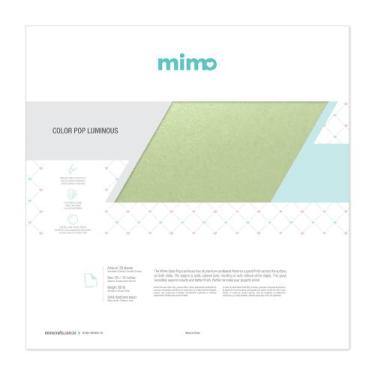Imagem de Papel Color Pop Luminous Verde Salada Perolizado Mimo 30,5 x 30,5 cm 2