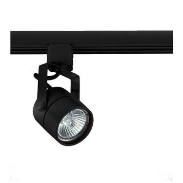 Imagem de Trilho Eletrificado 1 Metro + 4 Spots GU10 - I9LED, Preta