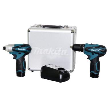 Imagem de Kit de Parafusadeira e Furadeira 2 Baterias Lítio 1,3AH Bivolt 12V LCT