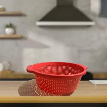 Imagem de Escorredor de Massas e Arroz Tritec em Plástico Redondo - Cores Azul, Verde e Vermelho