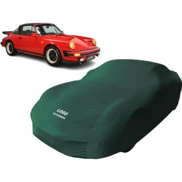 Imagem de Capa Carro Antigo Com Logo Porsche 911 S Targa 1974 À 1975 - Mz, Verde