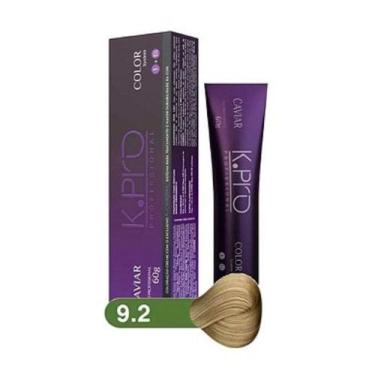 Imagem de Tintura Profissional K.PRO Caviar Color 9.2 Loiro Muito Claro Mate Per