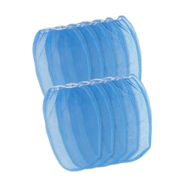 Imagem de KiBcsLic 10x Sacos de filtro de tinta Abertura elástica Fácil de usar Projetos de pintura DIY Sacos de filtro de tinta de malha multifuncionais portáteis, Azul 5 Galões