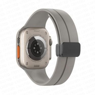 Imagem de Pulseira Silicone Magnética Marca 123Smart Compativel com iWatch 1 2 3