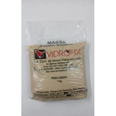 Imagem de Kit 4 Massa P/ Vidraceiro Vidro 1kg Profissional - Mister