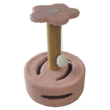 Imagem de Arranhador para Gatos Bola Brincadeira Arranhar Brincar Pet Shop Sisal
