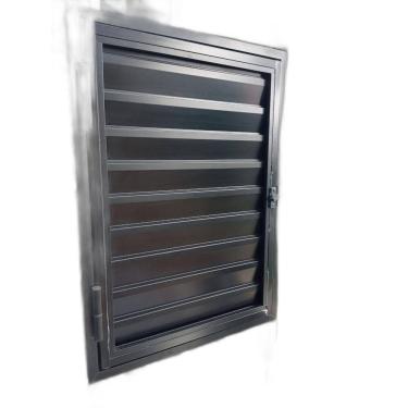 Imagem de Portinhola 1 Folha Esquadrias Brasil 50x80 Preto Direito