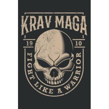 Imagem de Skull Krav Maga Warrior Combat and Self Defense Gift: Lined Journal & Diary for Writing & Notes with Memo Diary Subject Notebooks Planner, 6x9 inches, 120 Page