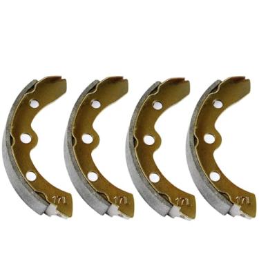 Imagem de Conjunto de sapatos de freio de substituição para carrinho de golfe (4 peças) para Club Car G&E 1981-94. para E-Z-GO G&E 1982-86 para Yamaha G&E G1 1979-81 1011433
