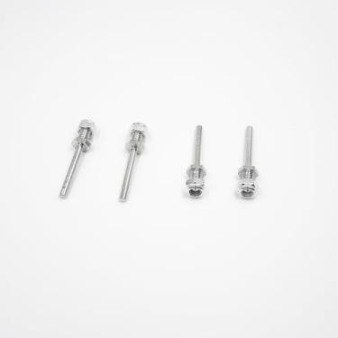 Imagem de 4PCS RC Airplane Wheel Axles Steel Shaft with Nut 4mm Dia Landing Gear Drive Shaft for RC Airplane Plane Helicopter DIY Model Toy Parts (M5x3x25mm)