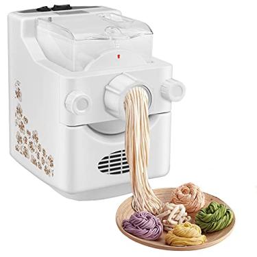 Imagem de Kacsoo Máquina elétrica para fazer macarrão e macarrão ramen, máquina automática de macarrão com 9 moldes multifuncionais para espaguete, macarrão ou bolinho (estoque)