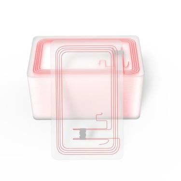 Imagem de 50 etiquetas NFC cartões NFC 215 cartões regraváveis Ntag 215 NFC etiquetas NFC transparente chip NFC em branco, etiqueta NFC WiFi, compatível com Amiibo e TagMo para todos os telefones habilitados
