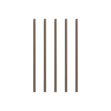 Imagem de 5 X Puxador De Guarda Roupa Porta De Armario Slim Asa 448mm (Bronze Fosco)